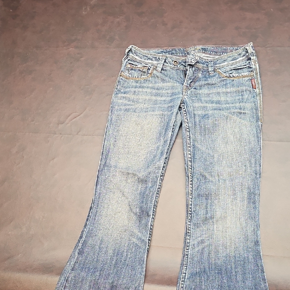 Silver Jeans Blue Flare Wide Leg Denim